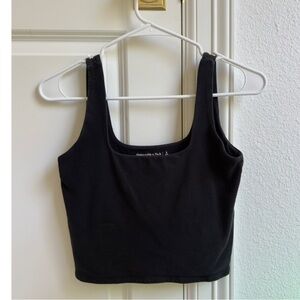 Abercrombie & Fitch Double Lined Black Women's Crop Top